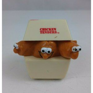 Vintage 1989 Graphics Burger King Checkin Nuggets Rolling Racer Toy